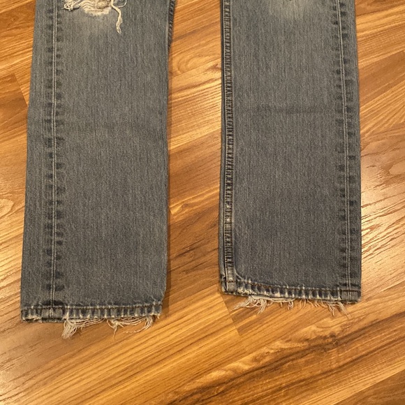 Levi’s 505 Super Distressed Jeans Size Mens 30 x 34 - Picture 7 of 16